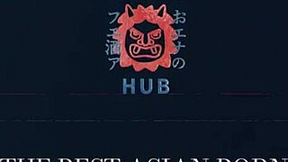 japanese babe moans while older daddy fucks her tight pussy so hard