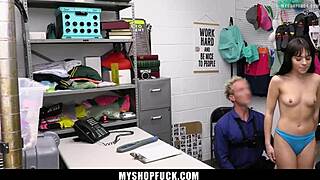 guard rips clothes off aria for deepthroat blowjob and doggystyle cavity search