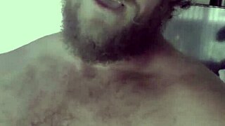 Watch me slam my muscular cock doggystyle into this submissive brunette milf's tight pussy until creampie explosion!