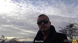 red-haired czech slut takes cash to suck cock while boyfriend watches hidden cam