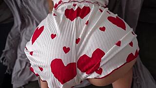 damn that girl in short shorts has such a big juicy ass i just had to fuck her from behind