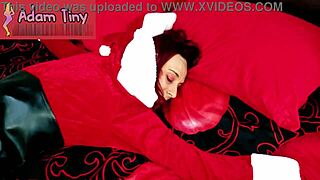 impregnating my slut wife pronebone style this christmas!! creampie series 4k 🎄💦