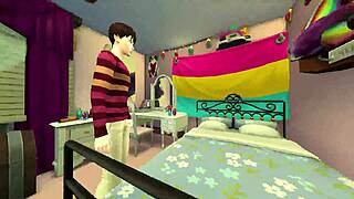 Pregnant College Girl Crammed with Cum in Sims 4 Roleplay Creampie