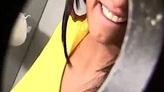 chicks masturbate on toilet too... n this one deepthroats n sucks monster interracial gloryhole cock for facial cumshot