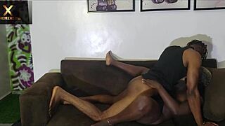 sarah banks rides big cock shaking her ebony curves in hot homemade action