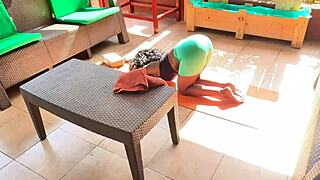 stepdad hey i see you watching me do yoga outside wanna taste my tight young dripping pussy?