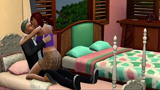 daddy finally pops my virgin cherry in his bedroom