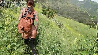 Felicity Feline Pants Down Ass Out Public Anal Fuck