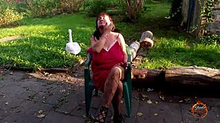 Klaudiaambergirl Relaxes Outdoor Teasing Her Wet Pussy In Public Sunlight Exposure!