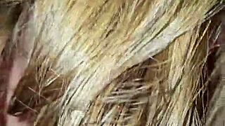 gilf rides monster cock exploding in orgasm