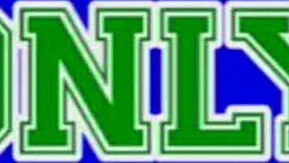 A guy jerks his throbbing cock watching petite teen suck and fuck hard