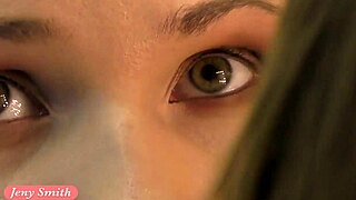 jeny smith teases in red corset and stockings during seductive nylon photoshoot