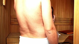 stranger fucked me hot in cold sauna riding deep creampie finish