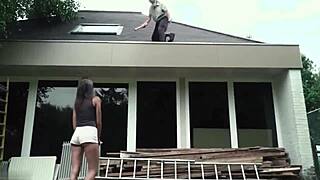 i cant beleive old man fucks 18+ teen so hard in sex game!!