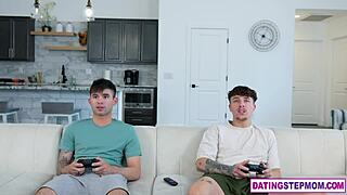 stepmom taylor wild teaches stepson and buddy hardcore anatomy with her milf holes