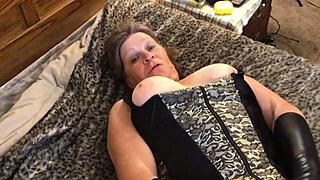 granny carmen gets way too excited ridin that dildo close-up