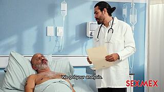 hey have you seen the doctor sneaking a quickie with sharon piel the hot latina wife in the hospital? damn her big tits and ass!