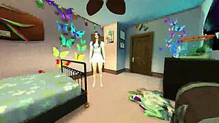 Pregnant College Girl Crammed with Cum in Sims 4 Roleplay Creampie