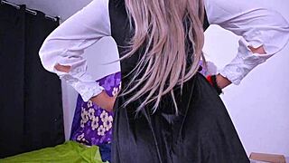 check out this mexican college girl changing in her dorm room casually