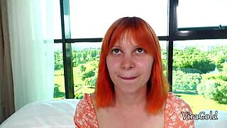 Margarita Cross Fingers Her Ass Then Swallows Huge Cum Load