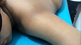 Slave whore's oiled buttocks groped hard