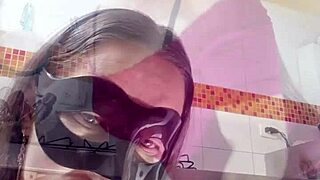 colombian latina aunt's giant cameltoe fantasy masturbation in leggings for stepson wet pussy lips