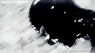 femdom lesbians dominate sebastian on sybian machine for ass worship quickie