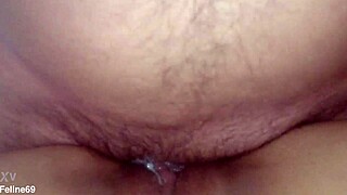 Wifey takes monster cock creampie from black bull while squirting hard