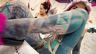 anuskatzz and stacy bloom go wild with lesbian atm ass licking big dildo halloween anal toys and pussy gaping