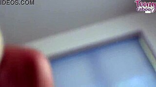 college babysitter lilith grace in lingerie rides boss seth brogan's cock doggystyle till creampie