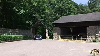 big tits blonde MAID gets seduced in KITCHEN for DEEPTHROAT ass FUCK and CREAMPIE