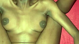black stepsis with small waist and natural tits begs for huge white cock creampie every night before bed 😈🍆💦