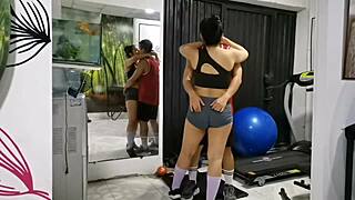 Trainer Gagging My Moans in Gym Fuck Won't Let Anyone Hear!