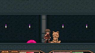 blue-skinned monster haunts forest horror house depths