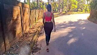 met this curvy blonde on the street... took her to the woods for outdoor doggystyle! 😈🌳