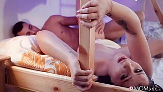 Chubby bbw stepmom milf teaches cock use with big natural tits doggystyle creampie