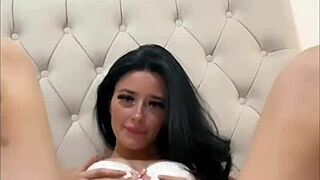 experienced horny american college coed squirts on toys in webcam girlfriend pov orgasm