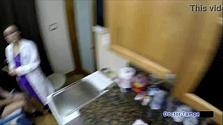 dr tampa gives student intern donna leigh her first clinical exam