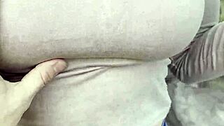 hey you wanna see this amateur natural tits out in argentina open air?