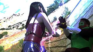 Foursome Cosplay Orgy Deadpool Pounds Wonderwoman Red Sonja Green Lantern