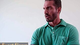 Aila Donovan Spreads Shaved Pussy For Quinton James Doggystyle Cowgirl Pounding