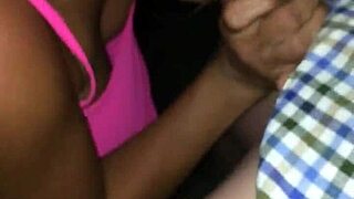 mature blonde drops to knees for young cock in public spot