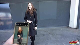 Skinny saggy tits Emma Scarlett can you handle anal fisting rough fuck at this German casting?