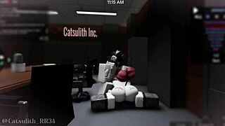 roblox girl sneaks office for playful rough encounter with fan