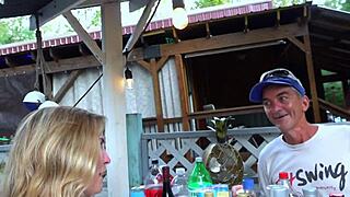 Fetswing Diaries S6E4: Naughty AJ Moon's Kinky Wife Rides Huge Balls Chris Doggy, Squirts In Wild Swingers Massage