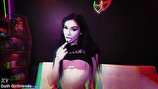 delilah dagger goth slut gets mind-blowing hot facial cumshot deepthroat domination