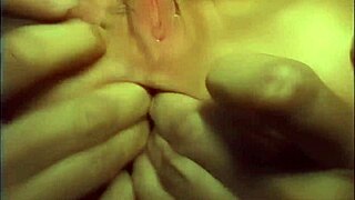 christine stretches gaping anal asshole wide open for ass quest probing