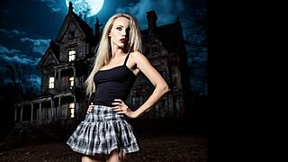 check out this italian horror parody pmv with sandy in erotic cosplay costumes