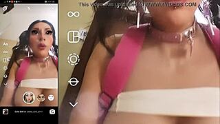 mexican futanari trap in pigtails and miniskirt takes monster cock anal with gaping ass