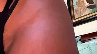 oh god, busty ebony nyla storm's big booty twerks wildly as vibrator buzzes her wet pussy during striptease